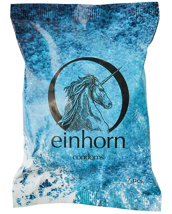 Einhorn Kondomy STANDARD - "Bali"- veganské, bez parfemace, 7 ks