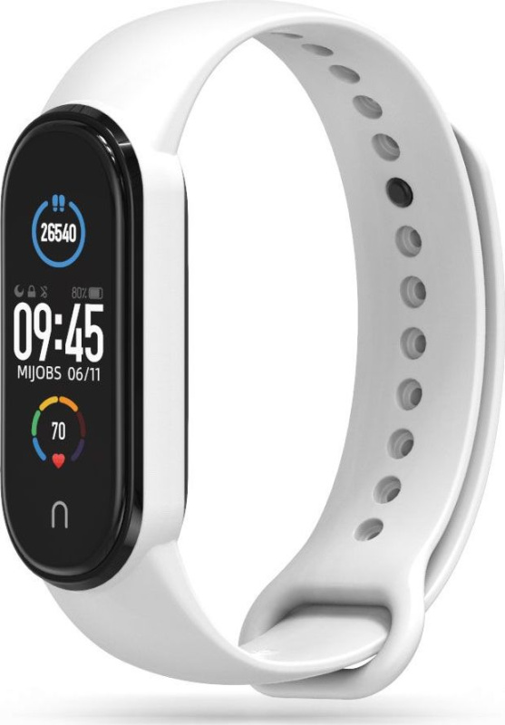 Tech-Protect Řemínek pro Xiaomi Mi Band 5 / 6 / 7 - Tech-Protect, Iconband White