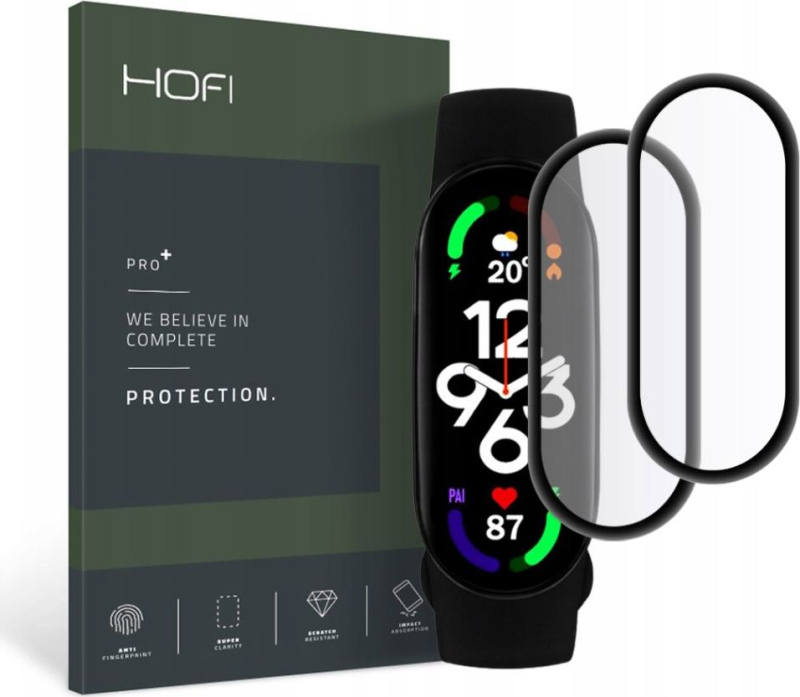 Hofi Hybridní ochranné sklo na Xiaomi Mi Band 7 - Hofi, Glass Pro+ (2ks)