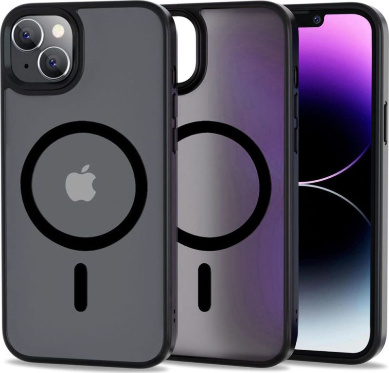 Tech-Protect Ochranný kryt pro iPhone 14 - Tech-Protect, Magmat MagSafe Matte Black
