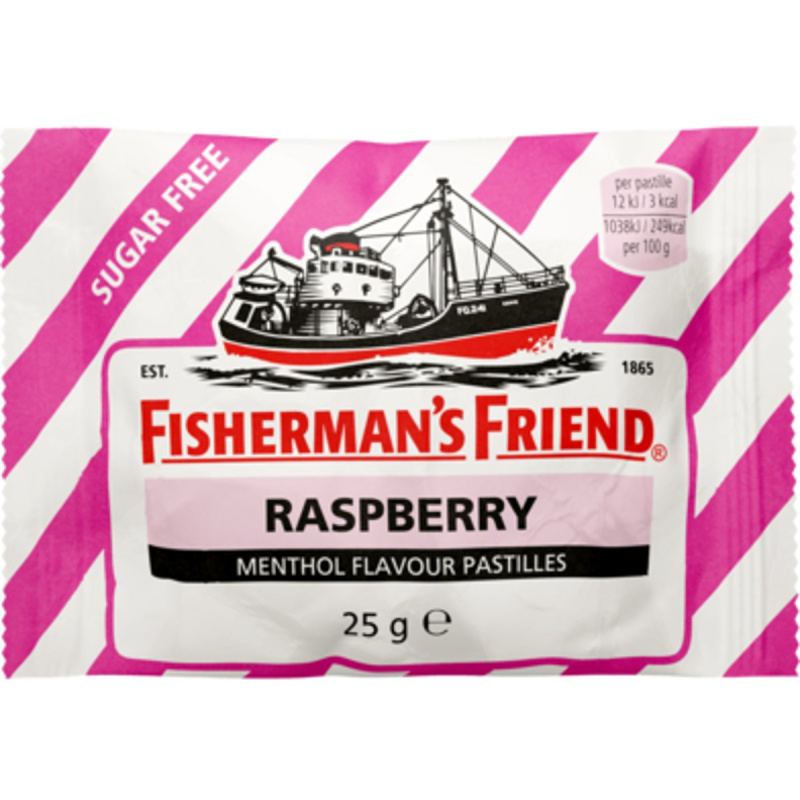 Fisherman's Friend Malina bez cukru růžový