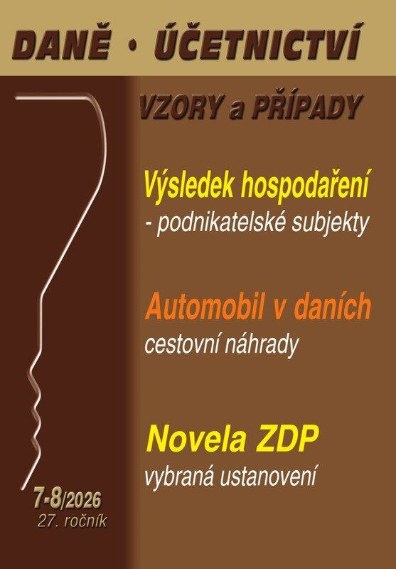 DÚVaP č. 7-8 / 2026 - Výsledek hospodaření podnikatelských subjektů - kniha z kategorie Účtovníctvo a dane