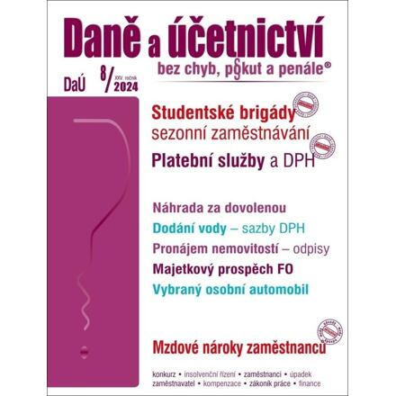 DaÚ 8/2024 Daně a účetnictví bez chyb, pokut a penále