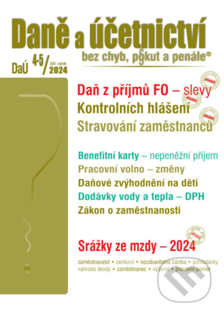 DaÚ 8/2024 Daně a účetnictví bez chyb, pokut a penále