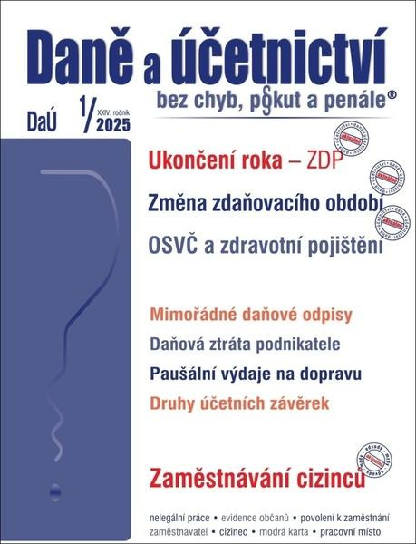 DaÚ 1/2025 Ukončení roka – ZDP