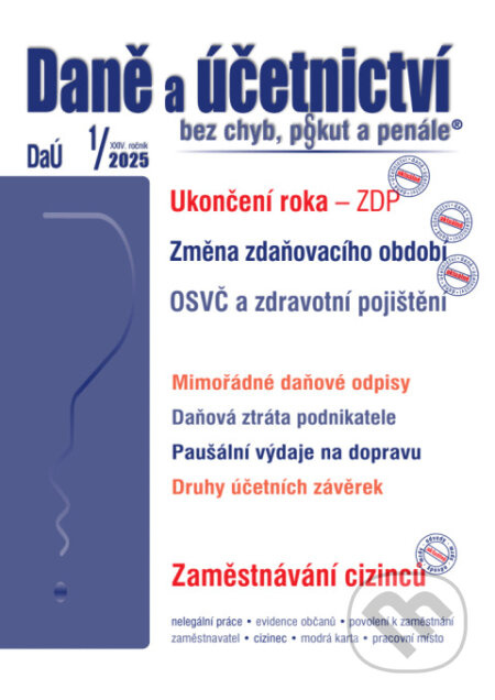 DaÚ 1/2025 Ukončení roka – ZDP