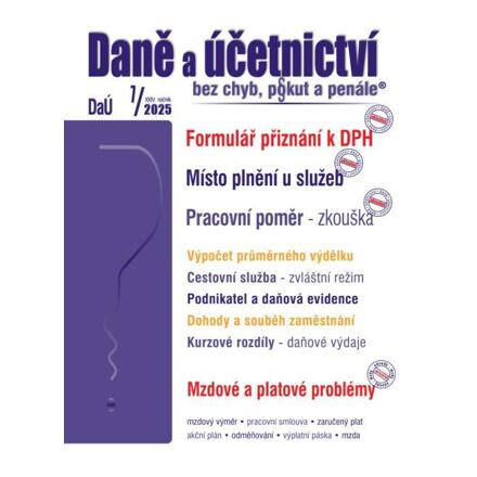 DaÚ 7/2025 Daně a účetnictví bez chyb, pokut a penále