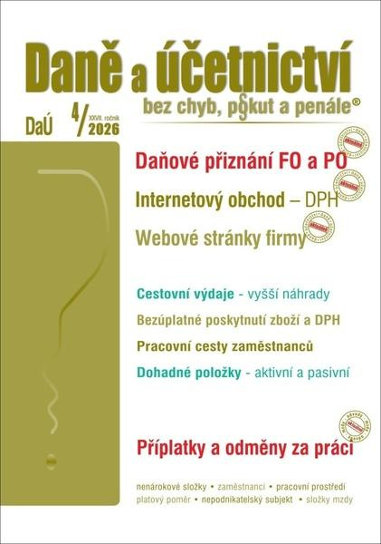 DaÚ č. 4 / 2026 - Daňové přiznání FO a PO za rok 2025 - kniha z kategorie