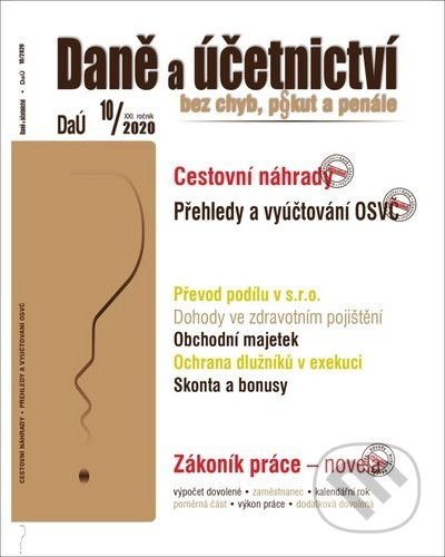 Daně a účetnictví 10/2020…