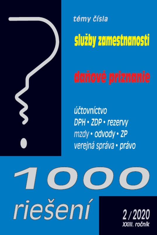 1000 riešení 2/2020 - Služby zamestnanosti, Daňové priznania