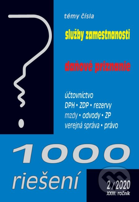 1000 riešení 2/2020 - Služby zamestnanosti, Daňové priznania