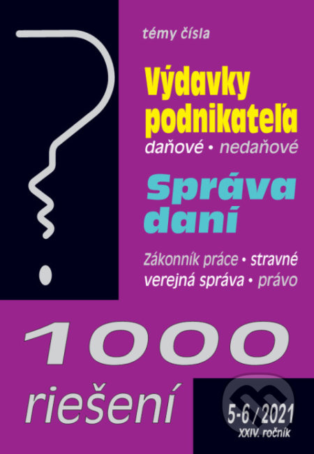 1000 riešení 5-6/2021 Daňové výdavky podnikateľa, Správa daní