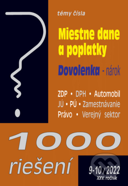 1000 riešení č. 9-10 / 2022 - Miestne dane a poplatky