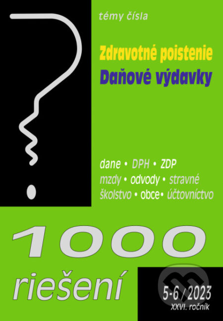 1000 riešení č. 5-6 - Zdravotné poistenie - novela