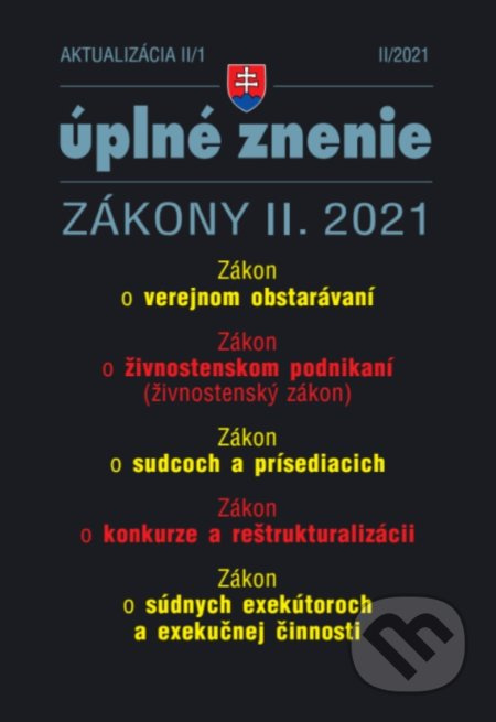 Aktualizácia 2021 II/1 - Verejné obstarávanie, konkurz