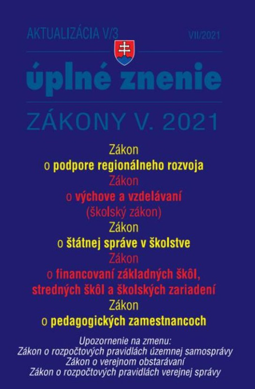 Aktualizácia 2021 V/3 - štátna služba