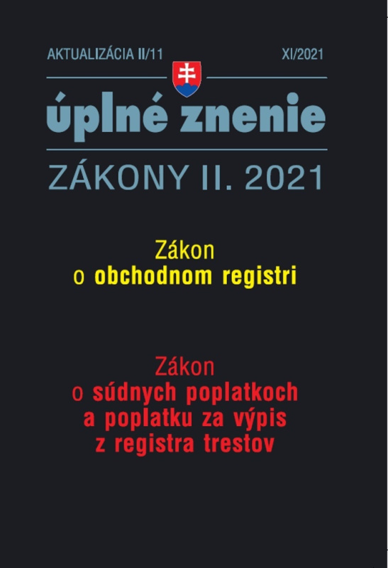 Aktualizácia II/11 - Obchodný register (Súdne poplatky)