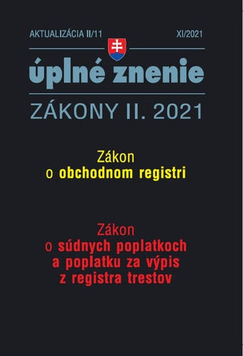 Aktualizácia II/11 - Obchodný register (Súdne poplatky)