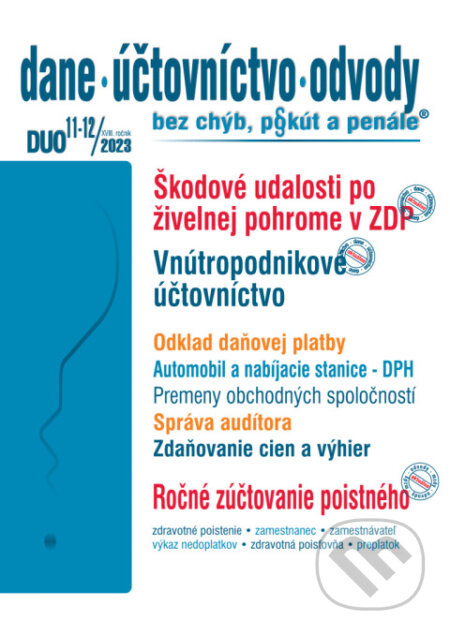 Dane, účtovníctvo, odvody bez chýb, pokút a penále č. 11-12 / 2023 - Škodové udalosti v zákone o dani z príjmov