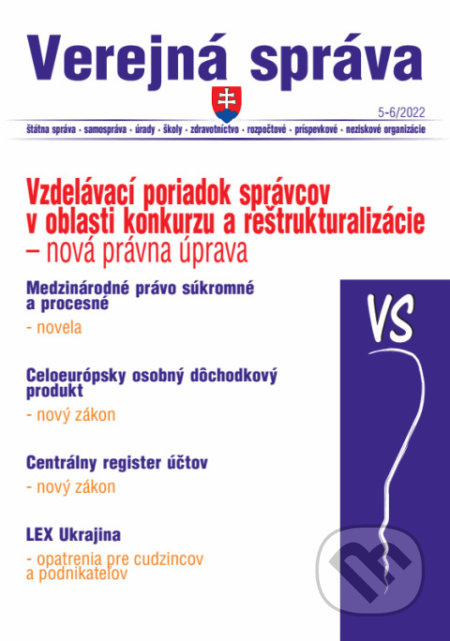 Verejná správa č. 5-6 / 2022 - Medzinárodné právo súkromné a procesné