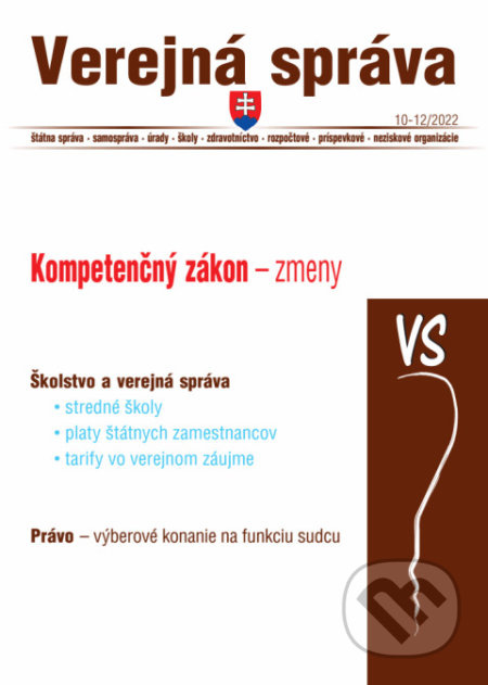 Verejná správa č. 10-12 / 2022 - Kompetenčný zákon