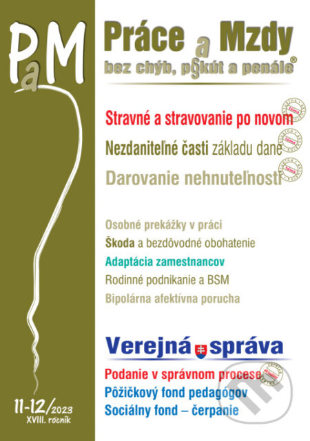 Práce a Mzdy č. 11-12