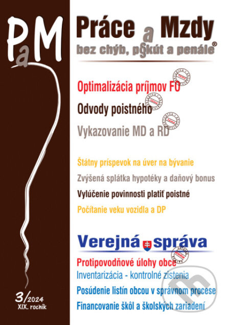 Práce a Mzdy bez chýb, pokút a penále  č. 3 / 2024 - Delenie príjmov fyzických osôb