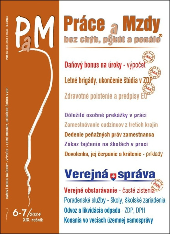 Práce a Mzdy bez chýb, pokút a penále č. 6-7 / 2024 - Daňový bonus na úroky - ako vypočítať