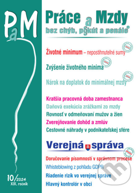Práce a Mzdy bez chýb, pokút a penále č. č. 10 / 2024 - Životné minimum – nepostihnuteľné sumy