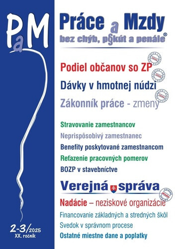Práce a Mzdy, bez chýb, p§kút a penále 2-3/2025 (2-3/2025)