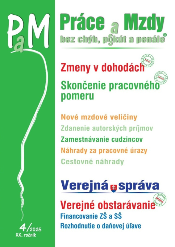 Práce, odvody a mzdy bez chyb, pokut a penále 4/2025 - kniha z kategorie Personalistika