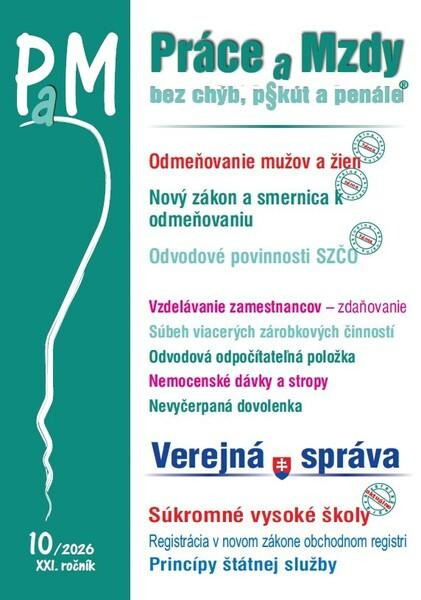 PAM 10/2026  - Odmeňovanie mužov a žien