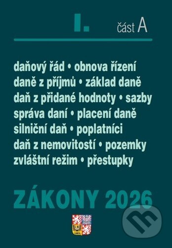 Zákony I A/2026 – Daňové zákony - kniha z kategorie Daně
