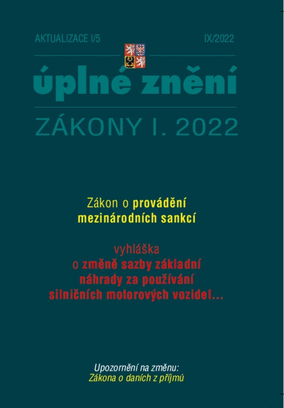 Aktualizace I/5 / 2022 - o provádění mezinárodních sankcí