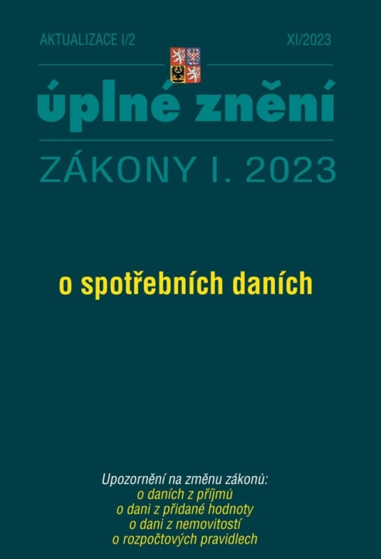 Aktualizace I/2 - o spotřebních daních