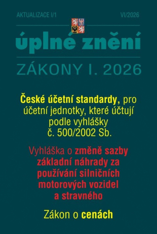 Aktualizace české účetní standardy, Zákon o cenách