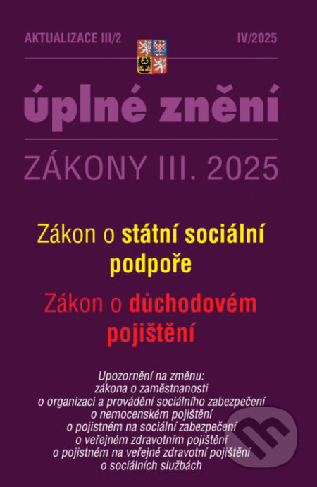 Aktualizace III/2 2025 - Zákon státní sociální podpoře