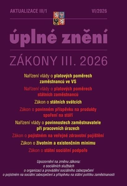 Aktualizace III/1 / 2026 - O poměrech zaměstnanců ve veřejných službách