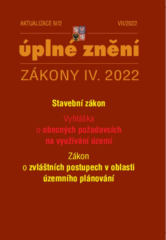 Aktualizace IV/2 - stavební zákon, územní plánování
