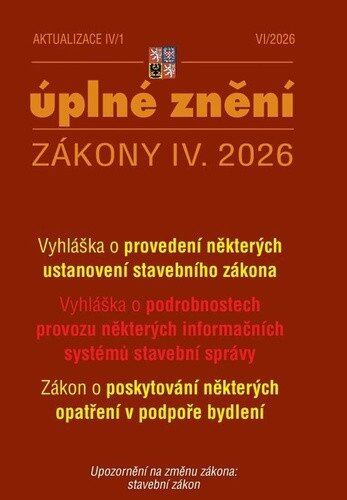 Aktualizace IV/1 / 2026 - Zákon o poskytování opatření v podpoře bydlení