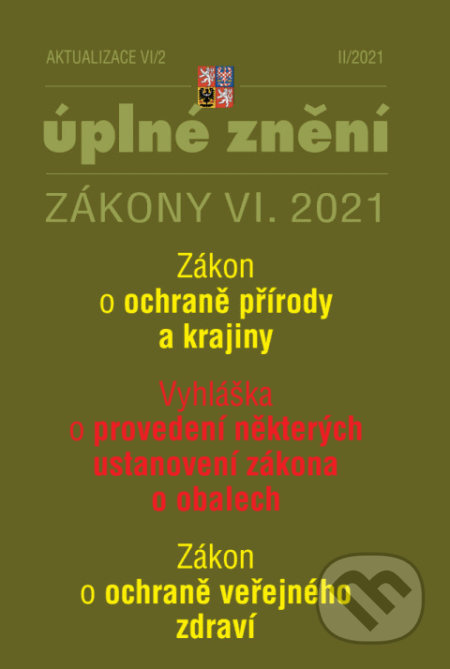Aktualizace VI/2 - Provedení některých ustanovení zákona o obalech
