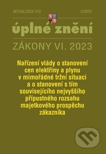 Aktualizace VI/2 – Nařízení vlády o stanovení cen elektřiny a plynu