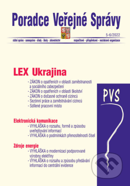 Poradce veřejné správy  č. 5-6 / 2022 - Lex Ukrajina