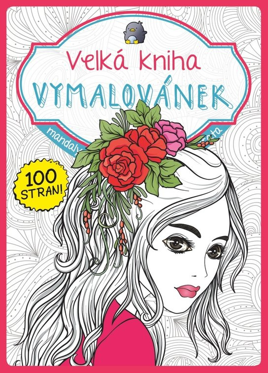 Velká kniha vymalovánek (růžová)