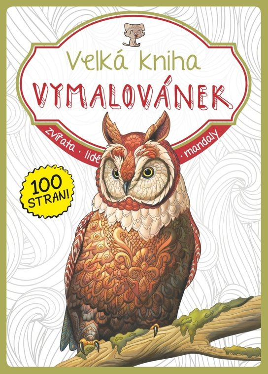 Velká kniha Vymalovánek (olivová)