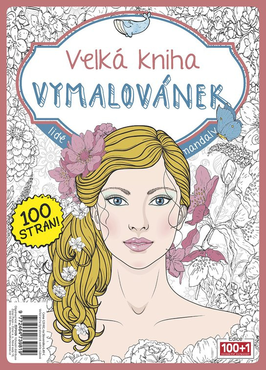 Velká kniha Vymalovánek (světle růžová)