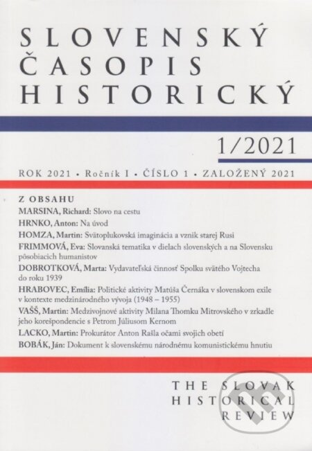 Slovenský časopis historický 1/2021