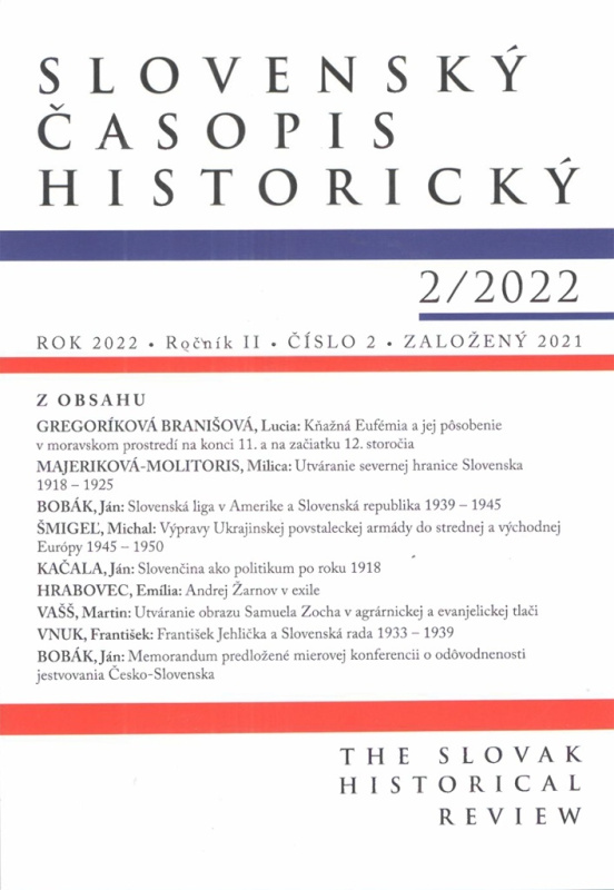 Slovenský časopis historický    2/2022 - Kolektív autorov