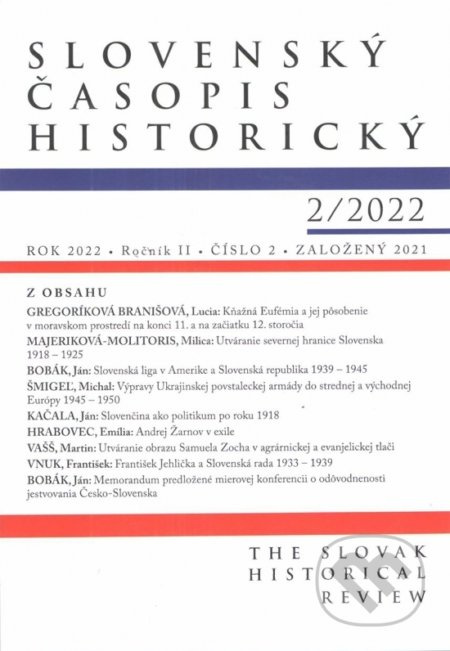 Slovenský časopis historický    2/2022 - Kolektív autorov