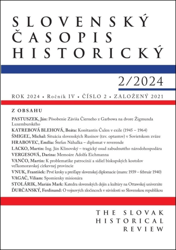 Slovenský časopis historický  2/2024 - kolektív autorov